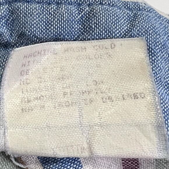 Blue Stripe Button Down Shirt XL VTG Lone Roo - Picture 6 of 7